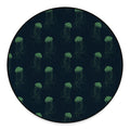 Zentangle Jellyfish Pattern Print Round Floor Mat