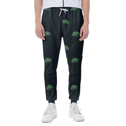 Zentangle Jellyfish Pattern Print Scuba Joggers