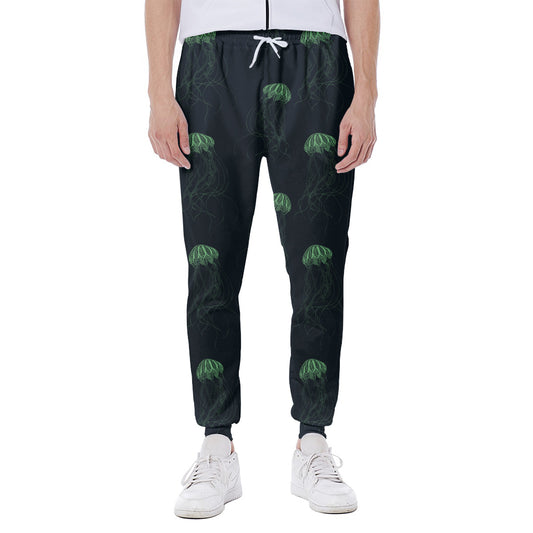 Zentangle Jellyfish Pattern Print Scuba Joggers