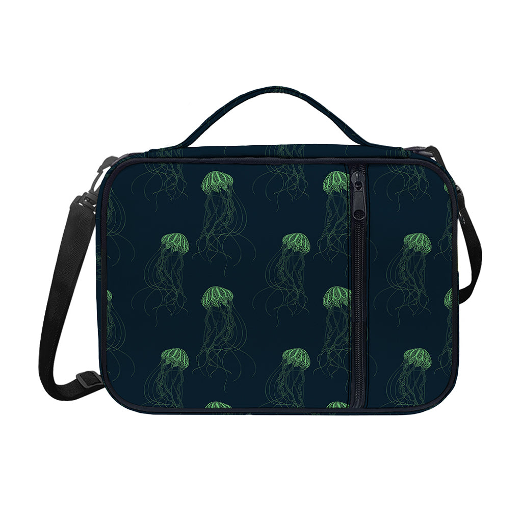 Zentangle Jellyfish Pattern Print Shoulder Strap Bible Bag