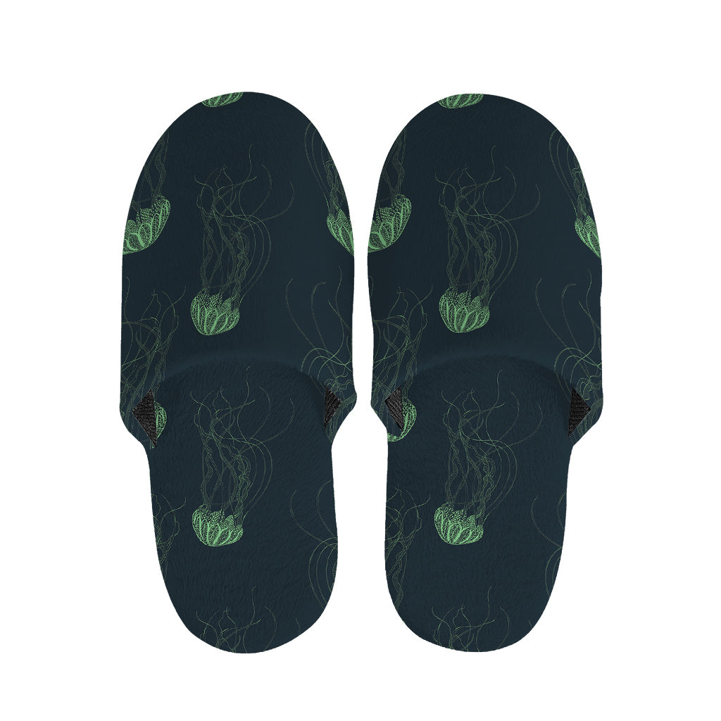 Zentangle Jellyfish Pattern Print Slippers