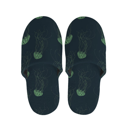 Zentangle Jellyfish Pattern Print Slippers