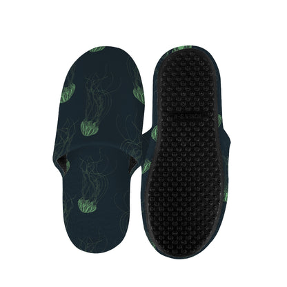 Zentangle Jellyfish Pattern Print Slippers