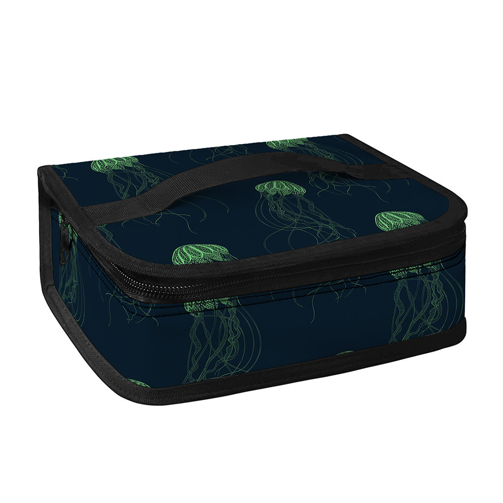 Zentangle Jellyfish Pattern Print Small Lunch Bag