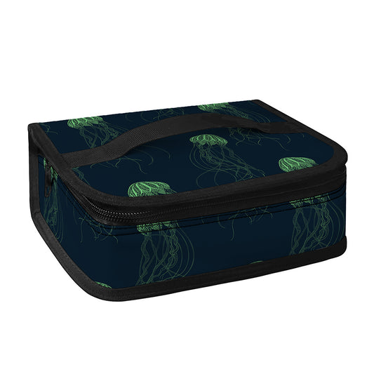 Zentangle Jellyfish Pattern Print Small Lunch Bag