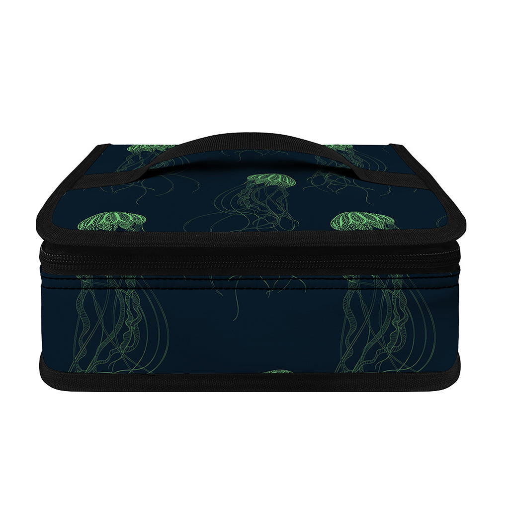 Zentangle Jellyfish Pattern Print Small Lunch Bag