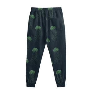 Zentangle Jellyfish Pattern Print Sweatpants