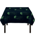 Zentangle Jellyfish Pattern Print Tablecloth