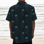 Zentangle Jellyfish Pattern Print Textured Short Sleeve Shirt