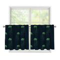 Zentangle Jellyfish Pattern Print Tier Curtains
