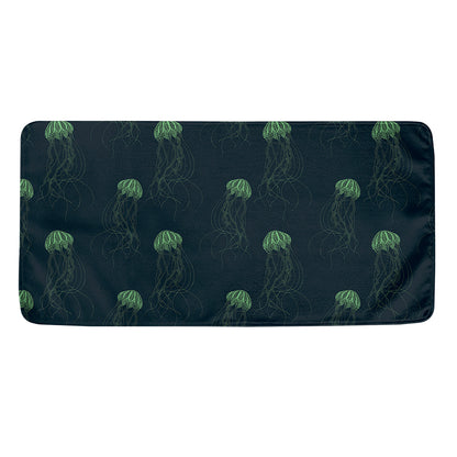 Zentangle Jellyfish Pattern Print Towel