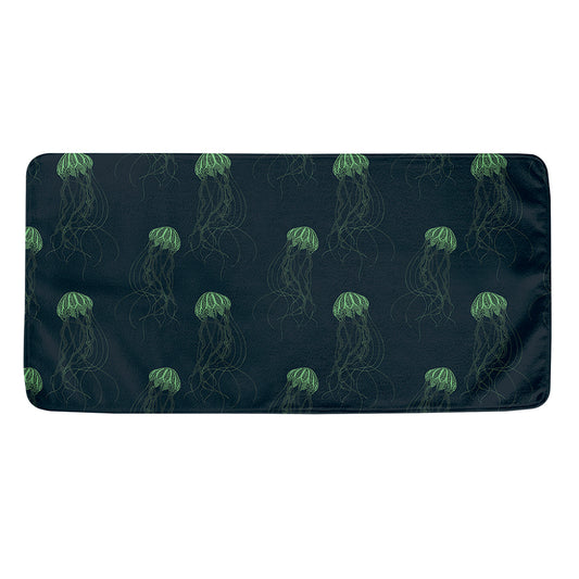 Zentangle Jellyfish Pattern Print Towel