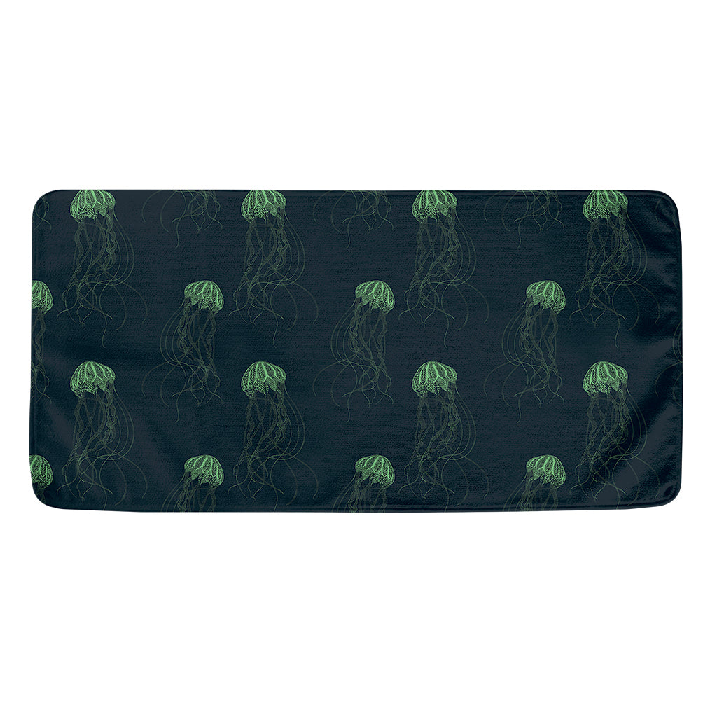 Zentangle Jellyfish Pattern Print Towel