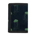 Zentangle Jellyfish Pattern Print Trifold Wallet