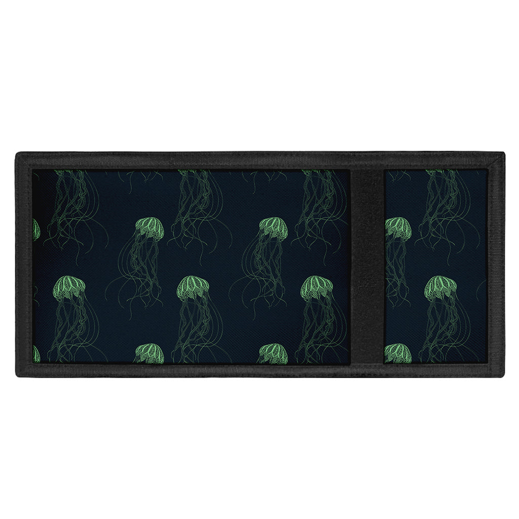 Zentangle Jellyfish Pattern Print Trifold Wallet
