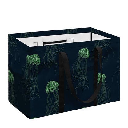 Zentangle Jellyfish Pattern Print Utility Tote Bag