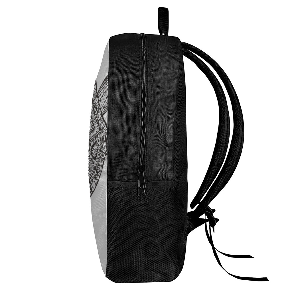 Zentangle Sea Turtle Print 17 Inch Backpack