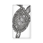 Zentangle Sea Turtle Print Baby Crib Sheet
