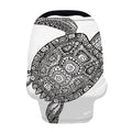 Zentangle Sea Turtle Print Baby Seat Cover