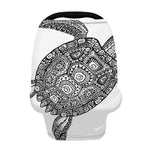 Zentangle Sea Turtle Print Baby Seat Cover