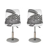 Zentangle Sea Turtle Print Bar Stool Covers