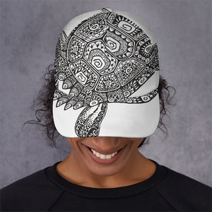 Zentangle Sea Turtle Print Baseball Cap