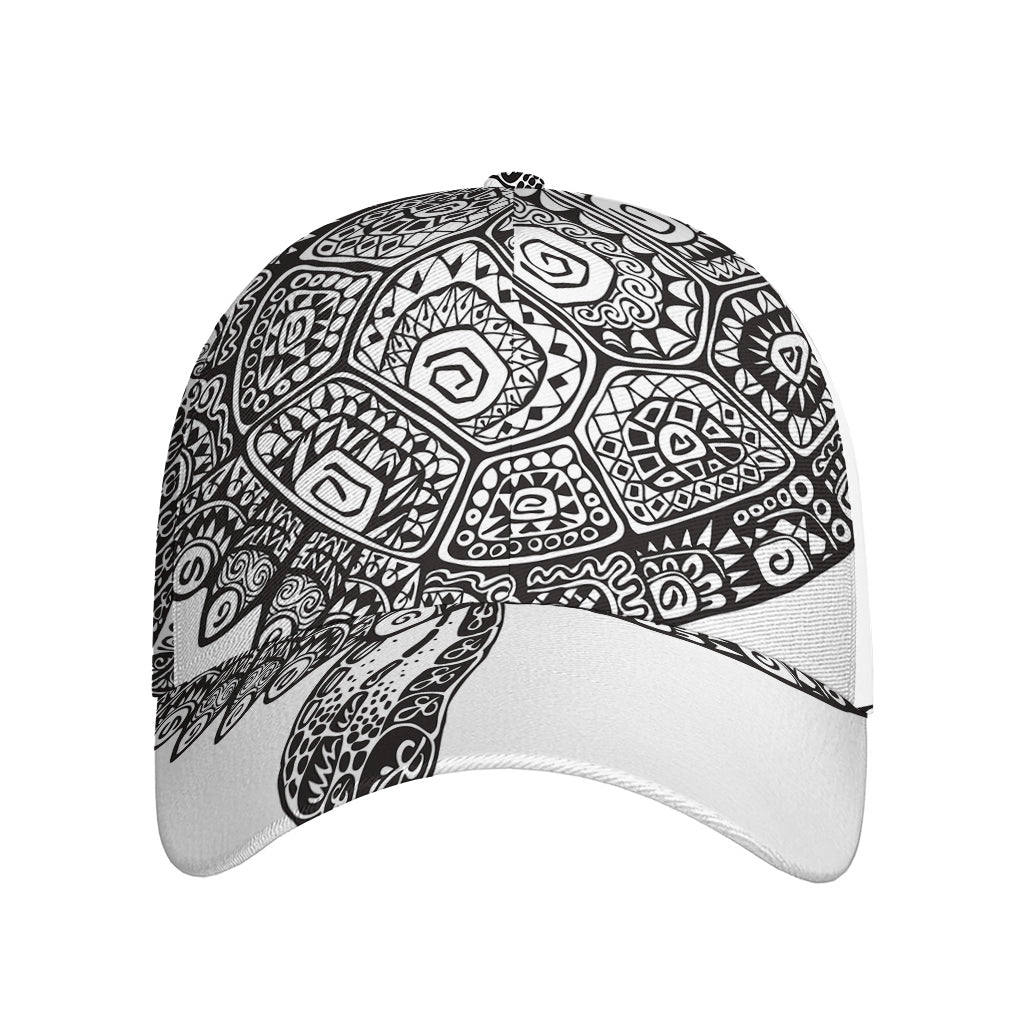 Zentangle Sea Turtle Print Baseball Cap