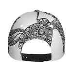 Zentangle Sea Turtle Print Baseball Cap