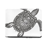 Zentangle Sea Turtle Print Bifold Wallet