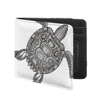 Zentangle Sea Turtle Print Bifold Wallet