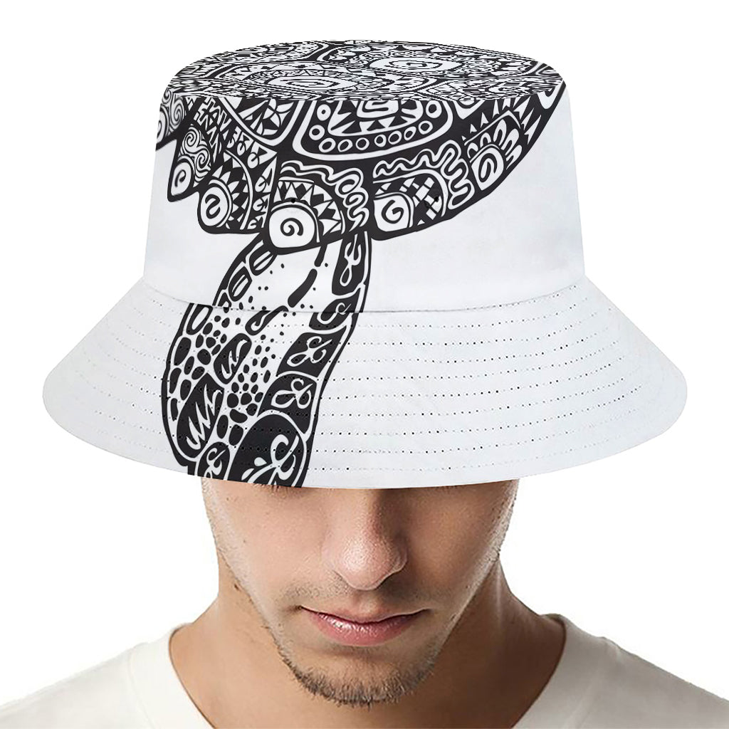 Zentangle Sea Turtle Print Bucket Hat