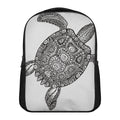 Zentangle Sea Turtle Print Casual Backpack