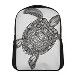 Zentangle Sea Turtle Print Casual Backpack
