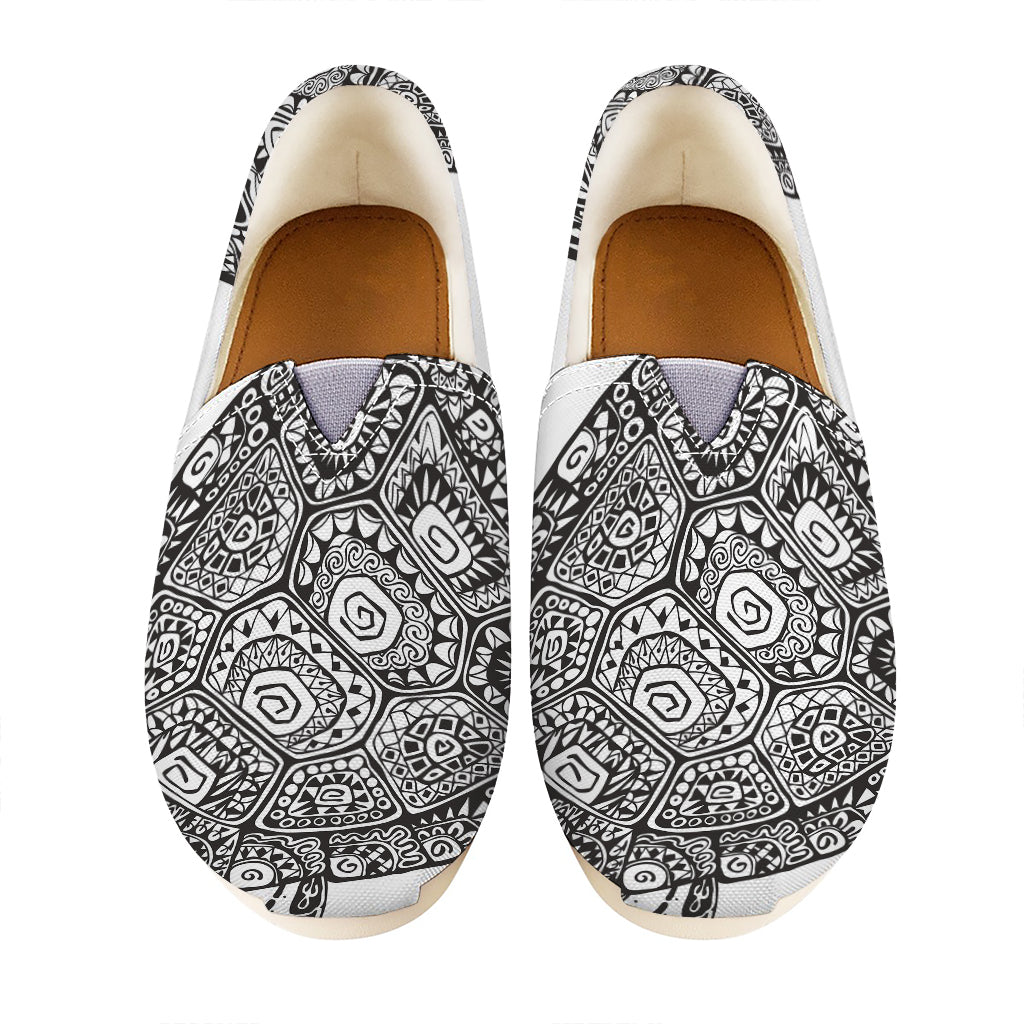 Zentangle Sea Turtle Print Casual Shoes