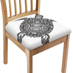 Zentangle Sea Turtle Print Chair Cushion Cover