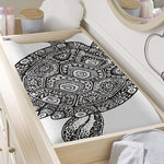 Zentangle Sea Turtle Print Changing Pad Cover