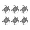 Zentangle Sea Turtle Print Coaster Set