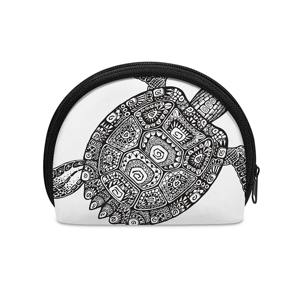 Zentangle Sea Turtle Print Coin Purse