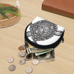 Zentangle Sea Turtle Print Coin Purse
