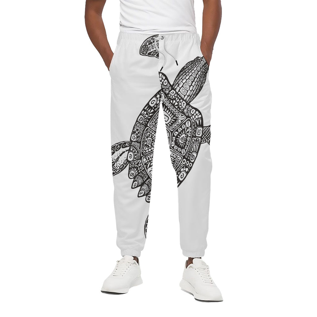 Zentangle Sea Turtle Print Cotton Pants