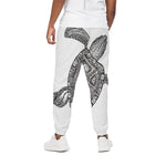 Zentangle Sea Turtle Print Cotton Pants