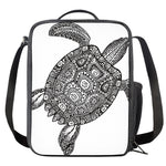 Zentangle Sea Turtle Print Crossbody Lunch Bag