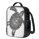 Zentangle Sea Turtle Print Crossbody Lunch Bag