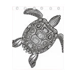 Zentangle Sea Turtle Print Curtain
