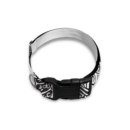 Zentangle Sea Turtle Print Dog Collar