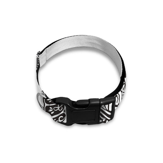Zentangle Sea Turtle Print Dog Collar