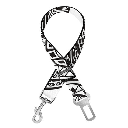 Zentangle Sea Turtle Print Dog Seat Belt