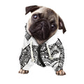 Zentangle Sea Turtle Print Dog Zip Up Hoodie