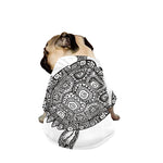 Zentangle Sea Turtle Print Dog Zip Up Jacket