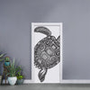 Zentangle Sea Turtle Print Door Sticker